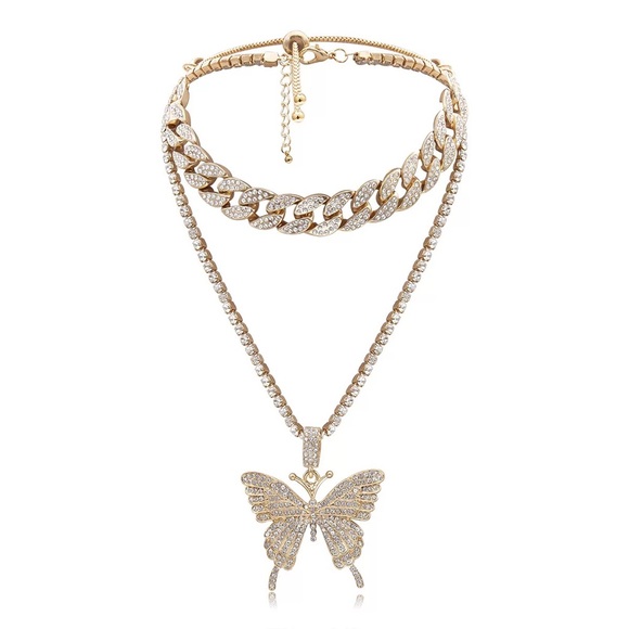 Jewelry - Gold Butterfly Link Necklace
